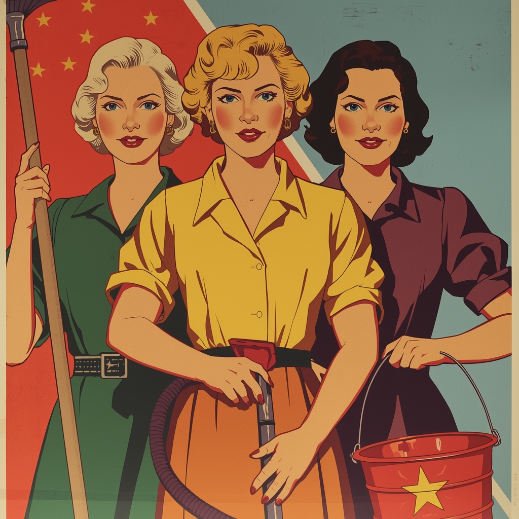 lucid-origin_“Three_Eastern_European_women_in_Soviet_propaganda_art_style_holding_cleaning_-0 (1)